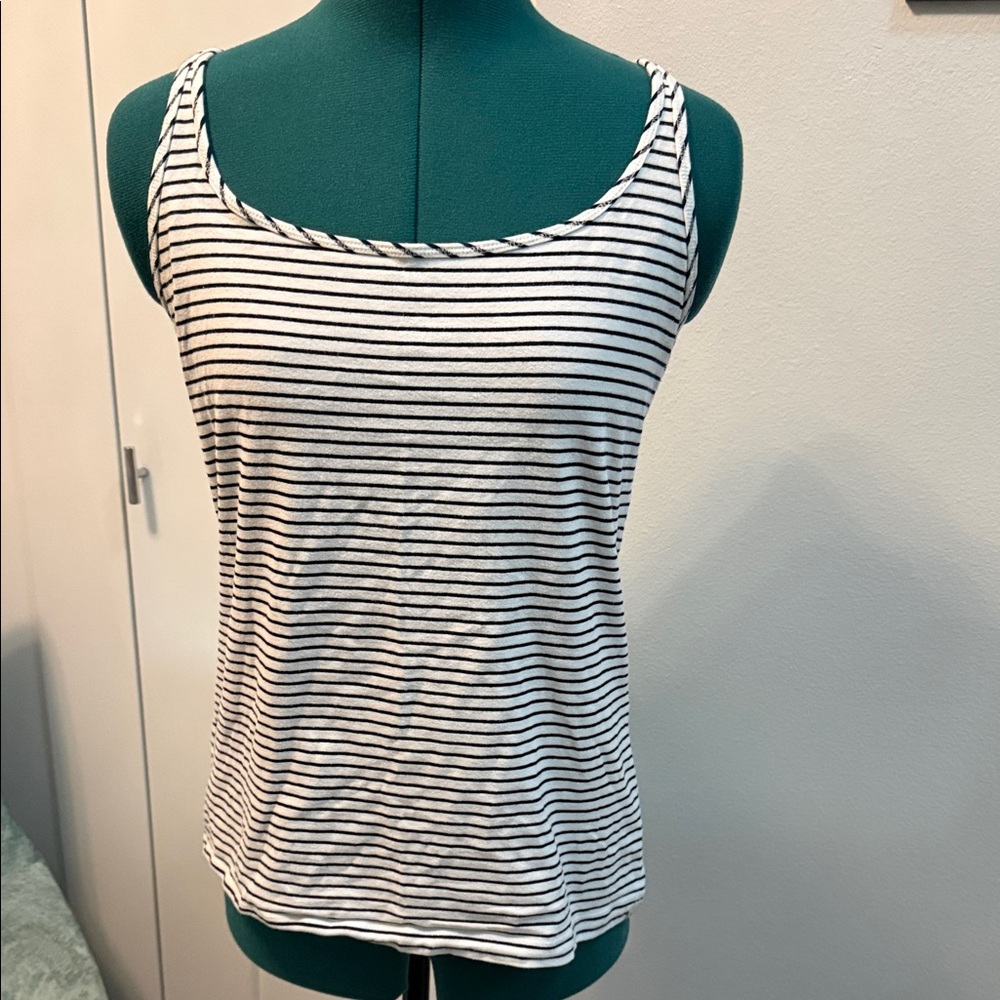 Eddie Bauer Black and White Striped Camisole